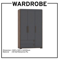 3 Door Wardrobe Cloths Cabinet Swing Door Wardrobe