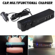 DC12V Universal Car Headrest Rear Seat USB Car Charger Mobile Phone Charger Lighter Temperature Display DC12V 29