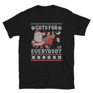Cats For Everybody Funny Cute Ugly Christmas Sweater Pajama T-Shirt