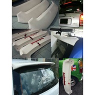 FRP rear wing spoiler L700  kelisa cuore gino TR L7 daihatsu mira perodua 3rd light brake red albino