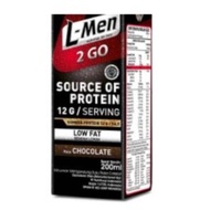 L-Men Susu Cair Whey Protein 2 Go Chocolate 200 ml