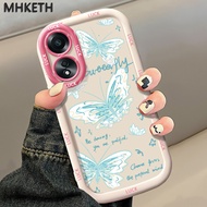 MHKETH Case For OPPO A58 4G A58 5G A58X 5G A78 5G A1X 5G A2X 5G Personal Mobile Phone Frame Butterfl