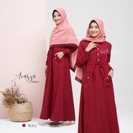 [ Ready Stock] Athiyyah Arasya Dress Gamis Polos Basic Dress Lady Zara