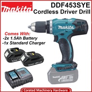 Makita DDF453SYE 18V Cordless Driver Drill c/w 2pc 1.5ah 18V Battery &amp; Charger