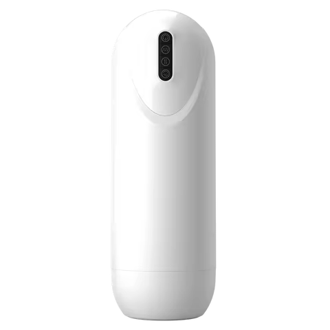 Automatic Telescoping Male Masturbator Pocket Pussy Cup, 10-Speed Vibrating Sucking Stroker with Hea