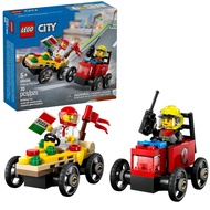 City Pizza Vs. Fire Truck Race Car Pack 60458