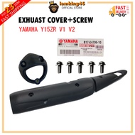 Exhaust cover muffler protector Y15ZR V1V2 THAI YAMAHA (B17-E4718-00) SET WITH BUSH WITH EXHAUST SCREW