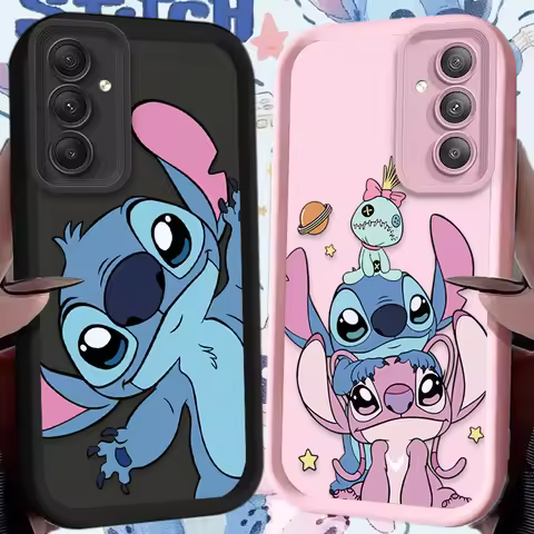 Disney Stitch Couple Case for Samsung Galaxy A16 A26 A36 A56 A05 A05S A15 A25 A35 A55 A54 A34 A24 A1