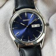 ［日本國內版］SEIKO藍色放射面 大三針石英錶日星期顯示 7N43-9080