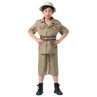 C Boys Zoo Keeper Safari Explorer Patrol Costume For Kids Fancy-Dress Career Day Halloween Carnival