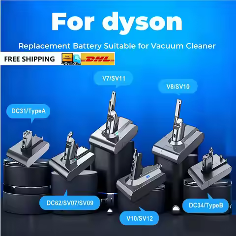 For Dyson V10 V7 V8 V6 Battery Animal Absolute Fluffy Cordless Vacuum Cleaner 25.2V 6800mAh-9800mAh 