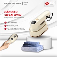 Swiss Thomas Seterika Wap Baju Digital Lipat 1000W | Portable Vertical Clothes Steamer Handheld Stea