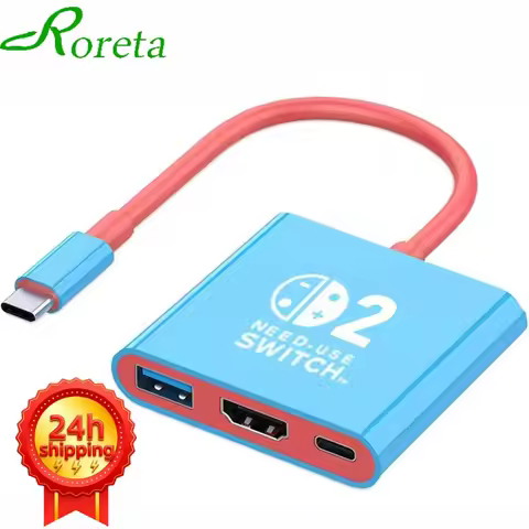 3 In 1 USB C Docking Station USB 3.0 Type-C to HDMI-compatible 4K, Multifunctional Docking Station f