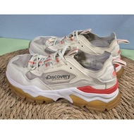 Discovery Expedition Shoes (Cream-Red Orange) Size 40 (25.5 Cm) (US/7.5) Used