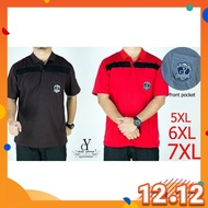 CY 3486 PLUS SIZE MAN CASUAL POLO COLAR SHIRT BIG SIZE / SHIRT COLAR SIZE BESAR 3XL 4XL 5XL 6XL 7XL