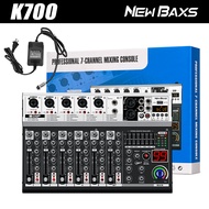 NewBaxs มิกเซอร์ K700 รองรับการบันทึกด้วยคอมพิวเตอร์ KTV Live Broadcast Reverb Effect99DSP  สามารถเช