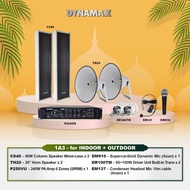 PA System For Surau/ Masjid Package DYNAMAX P250VU 250W PA Amplifier, 20 inch Horn Speaker with driv