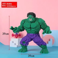 Lego three-dimensional Marvel series Hulk Hulk ornaments small particles assembled building blocks toy boys