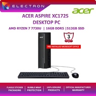 Acer Aspire XC1725-R77730W11S Desktop PC (R7-7730U, 16GB, 512GB SSD, ATI, W11Pro ,HS)