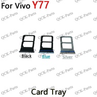 For Vivo Y77 Sim Card Tray Slot Holder Card Holder Reader SD Slot Adapter Replacement Parts