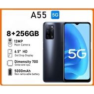 oppo A55 5G phone RAM 8GB + ROM 256GB 6.51 inch 5000mAh Android 12 1 year warranty
