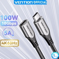 Vention PD 60W Type C Cable Nylon Braided USB3.1 5Gbps Fast Speed USB C Extension Cable For HUAWEI