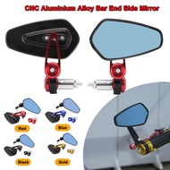 Side Mirror CNC Alloy Aluminium Bar end Rearview Motorcycle Universal Handle Bar End Side Mirrors