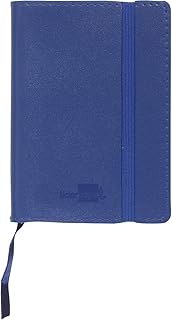Liderpapel Notebook Artificial Leather A5 120 Sheets 70 g/m² Squared 4 mm without Border Blue
