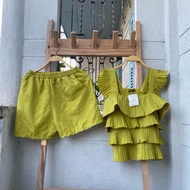 New blue set, waist 56 to 70cm, length 37cm, code 306