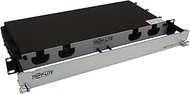 Tripp Lite Preloaded Fiber Panel, 65.6 feet / 20 Meter, 1U Rackmount, 2X 24F MTP/MPO to 12x LC F/M O