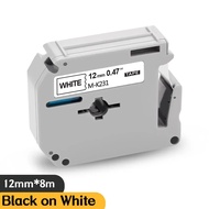 Compatible Brother M Label Tape 12mm M-K231 M231 MK231 MK-231s, for Brother P-Touch PT-M95 PT70BM PT