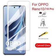 Oppo Reno 10-10 Pro 5G PREMIUM TEMPERED GLASS CURVED FULL COVER Anti-Scratch Hp Oppo Reno 10-10 Pro 5G