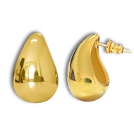 Bottega Earrings Dupes Gold Teardrop Earings for Women Trendy Large Waterdrop Chunky Gold Hoop Earri