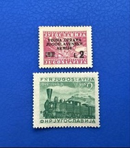 南斯拉夫郵票   歷史郵票兩枚 1947/1949年