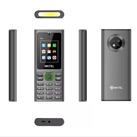 MKTEL Feature Phone Senior Mobile Phone Dual SIM Dual Standby 1.77" Display GSM MP3 MP4 FM Radio Str