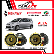 MOHAWK Speaker Alza Gen3 Plug and Play Speaker PNP Front Rear Door PERODUA Alza 2009-2013 OEM Car Sp