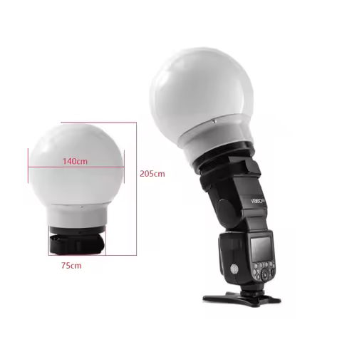 15cm Universal Flash Soft Round Ball Diffuser Ball For DSLR Yongnuo Neewer Godox flash Speedlite V86