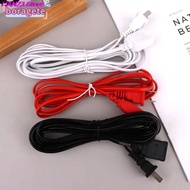 BORAGETE AC Power Cord, PVC Two-pin Power Extension Cord, 2/3/5m Copper Wire