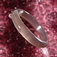 In-Store Gray Purple Jade Bracelet Inner Diameter 55.5mm Gsa 122 Pick-Up Material Natural Processing