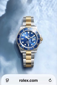 Rolex Submariner Date 116613LB Two Tone Blue Dial