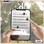 ALMA Schedule Planner, Cute Acrylic Sliding Desk Calendar,  Home Decoration Office School Supplies Simple Mini Calendar
