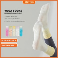 2025 Latest Design Yoga Socks for Women Non-Slip Cotton Sports Socks Gradient Design