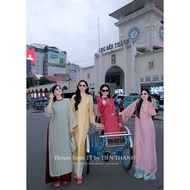 Ao Dai “HY XUAN” - TRADITIONAL COSTUME BY TIEN THANH Ao Dai Vietnam Ao Dai Muslimah