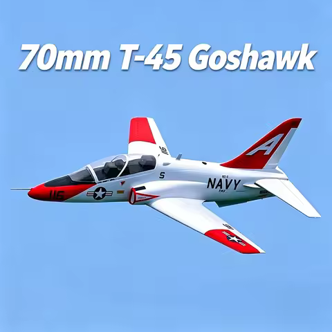 QT Model 70mm T45 6CH Goshawk Carrier-Based Advanced Trainer Simulation Aircraft Model V3 Ducted Rem