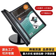 Recipe Holder Loose-leaf Menu A4Promotional Material Stand Desktop Holder Bank10Desktop Product Disp