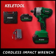 Impact wrench KELETOOL KE004 Cordless Impact Wrench with 800NM Torque for Trucks 1/2 inch Tool