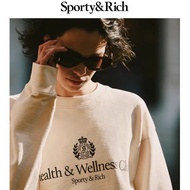 Sporty & Rich Preppy Collection Men's and Women's Same Sports Casual Crew Neck Loose Sweater Top