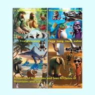 Sách Vẽ Meme brainrot Ý sách ảnh Câu Đố trẻ em tung tung sahur cảnh nhân vật động vật trừu tượng vui