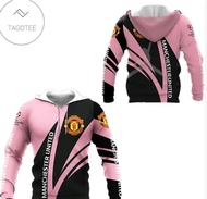 Manchester United Pink Hoodie unisex size：xxs-6xl