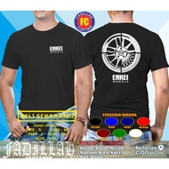 Enkei Wheels All Version Rear Rim T-Shirt Automotive Clothing